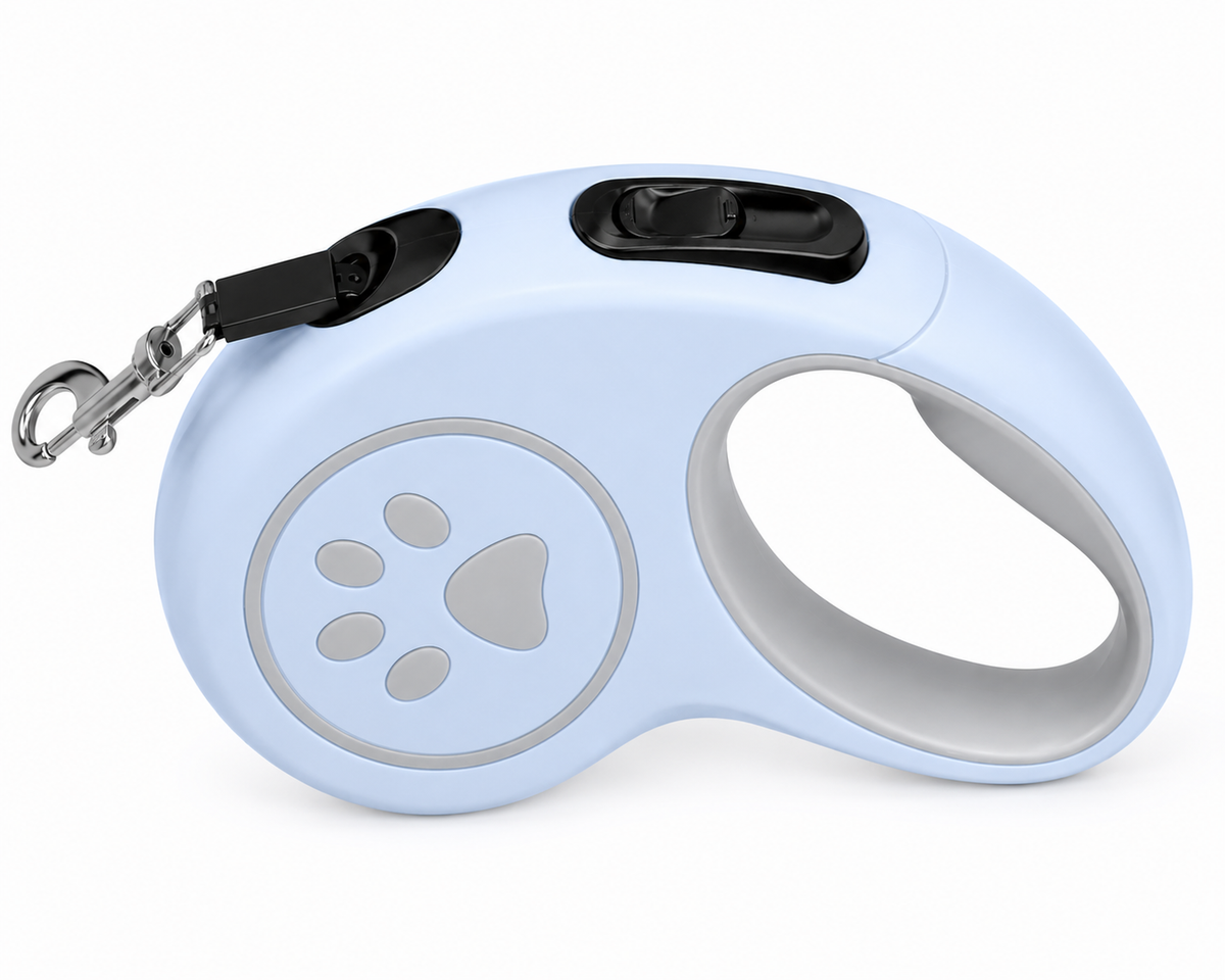 Pets N Potions Retractable Dog Leash with One-Button Brake and Tangle-Free Lead – Blue (4)