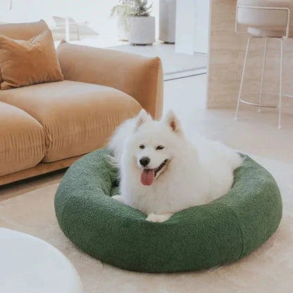 Luxury Boucle Dog Bed